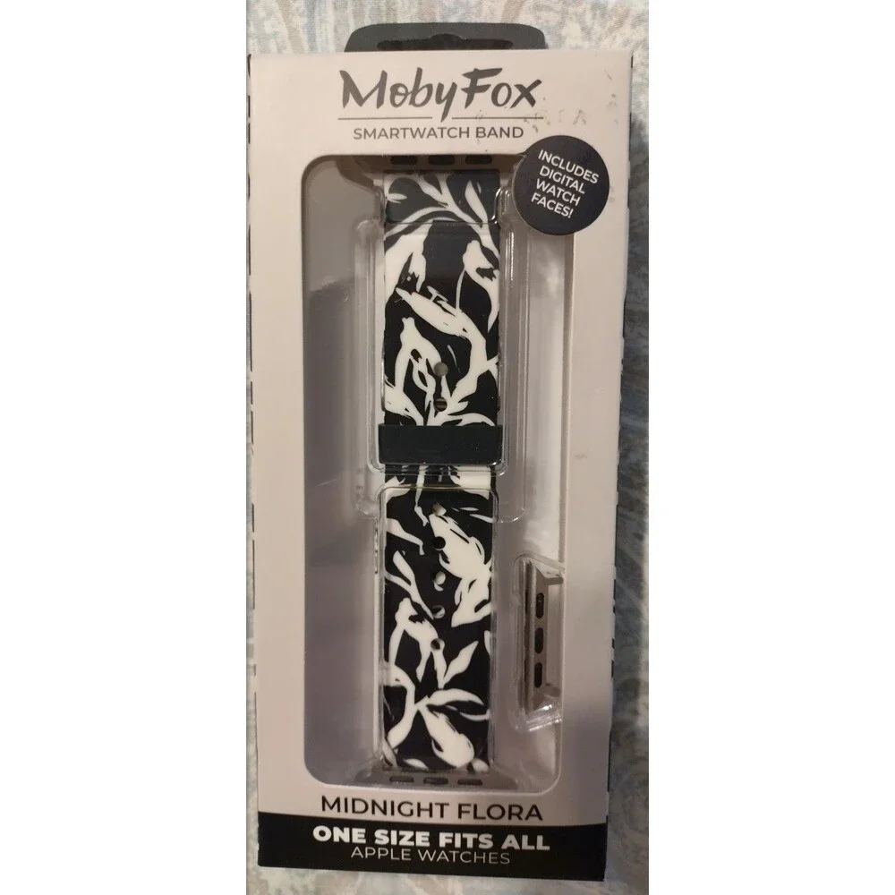New MobyFox Smartwatch Band One Size Fits All Apple Watch midnight Flora Style